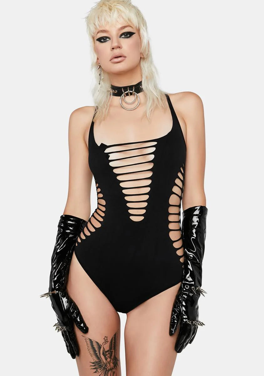 Reckless Behavior Cut Out Bodysuit