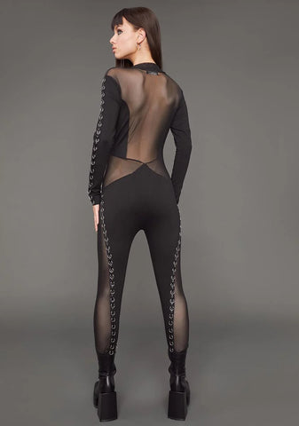 Rude Temptations Mesh Jumpsuit