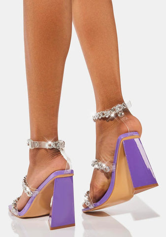Plum Take A Moment Block Heels