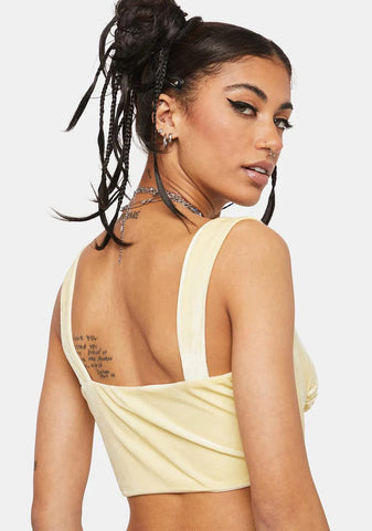 Breathe Me In Velvet Corset Top