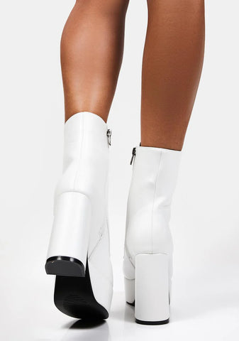 White Serenity Ankle Boots