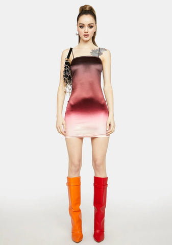 Love Hangover Satin Mini Dress