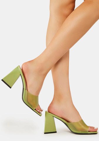 Seeing Green Mule Heels