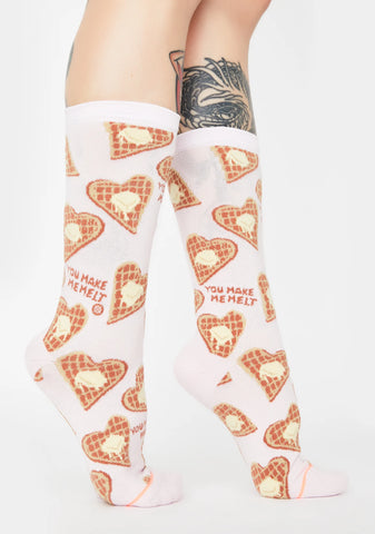 You Make Me Melt Crew Socks