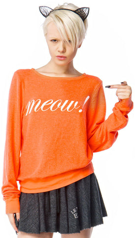 Meow! Baggy Beach Jumper