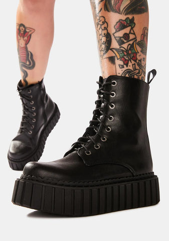 Stormz Chunky Creeper Ankle Boots