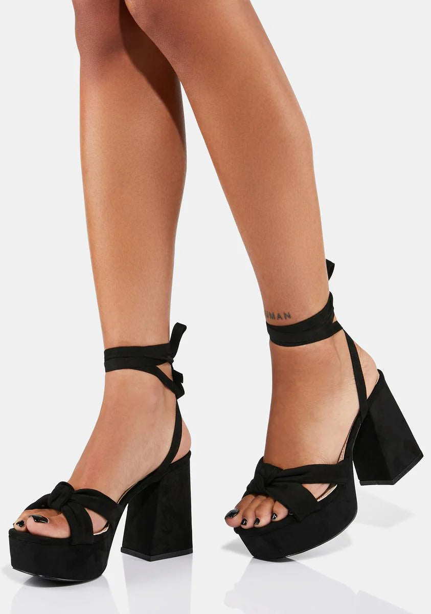 No Debates Platform Sandals