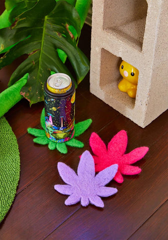 Weed Go Well Together Coaster Set