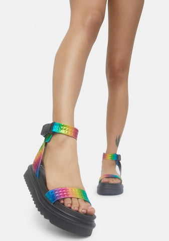 Rainbow Kassandra Gladiator Sandals