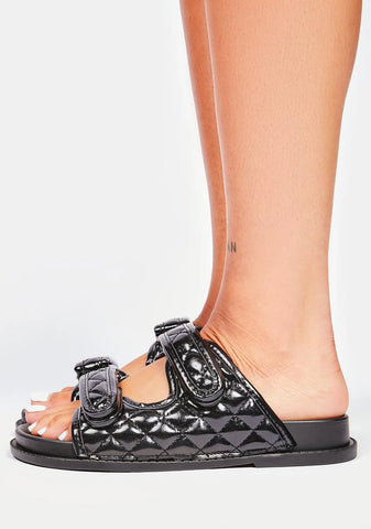 I Finessed It Quilted Sandals