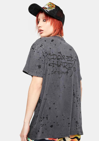 Charcoal Splatter Graphic Tee