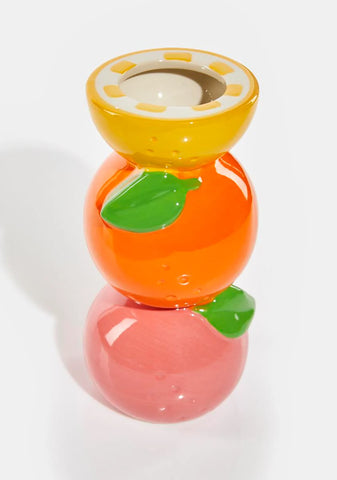 Stacked Citrus Vase
