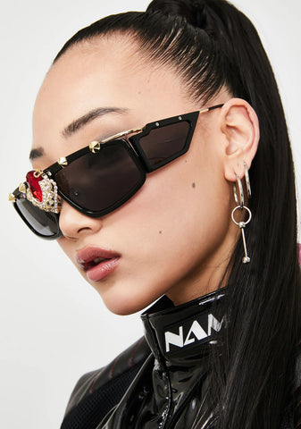 On The Grind Studded Sunglasses