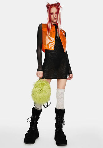 Test My Patience Mesh Mini Dress