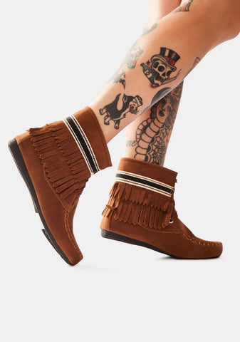 Rust Takin' It Easy Slipper Boots