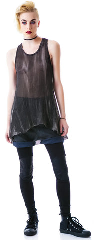 Industrial Mesh Tank - Black