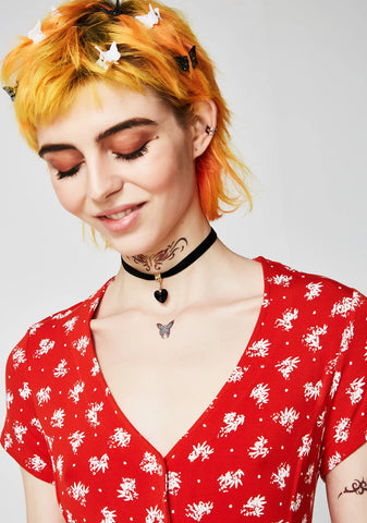 Love Is Dead Heart Choker