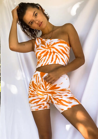 Pastel Tie Dye Aria Biker Shorts