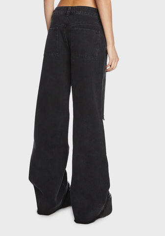 Never Blessed Distressed Jeans