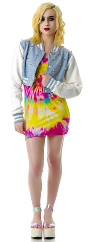 The  Margot Studded Crop Bomber