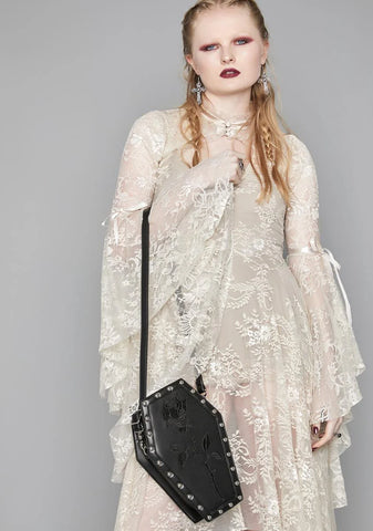 Rose Resurrection Coffin Backpack