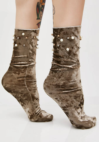 Velveteen Dream Embellished Socks