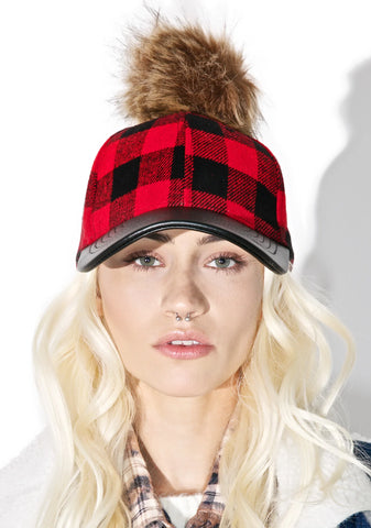 Plaid Pom Hat