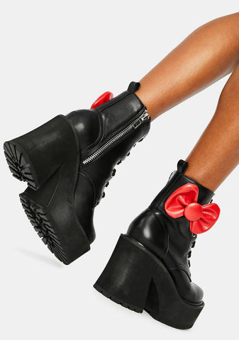 Endless Possibilities Platforms Combat Boots