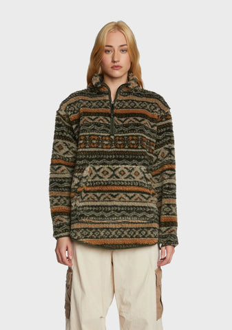 Tapestry Fleece Sweater