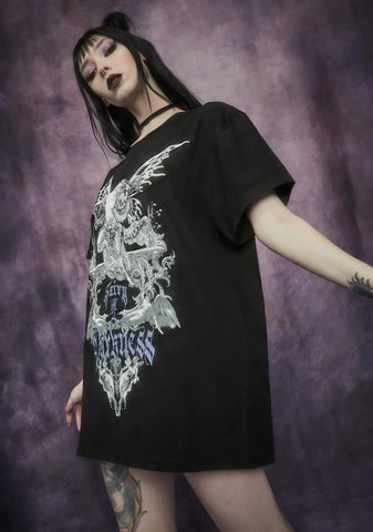 Malice And Mischief Oversized Graphic Tee