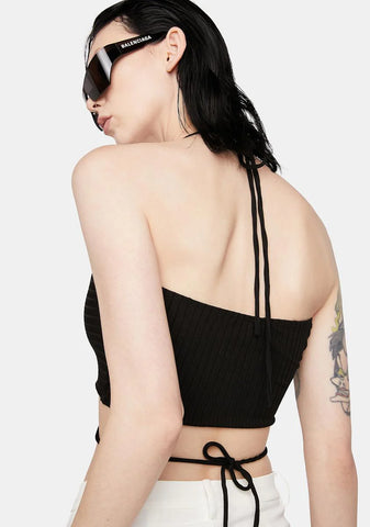 Noir Cool Kid Halter Top
