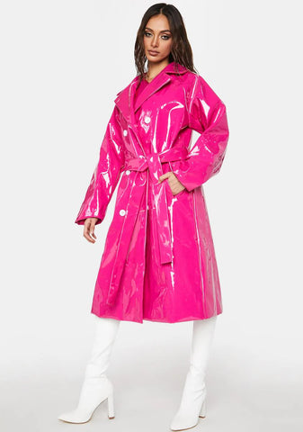 Sweet Styling In The Rain Trench Coat