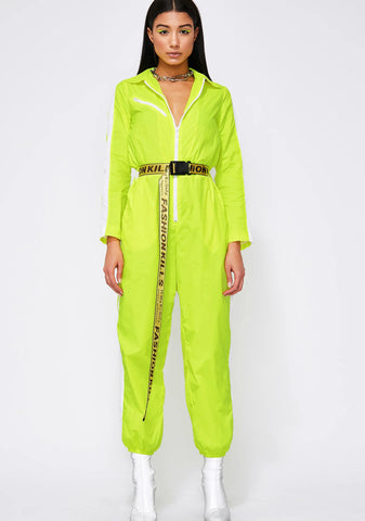 Electric Cosmic Radiation Belted Jumpsuit