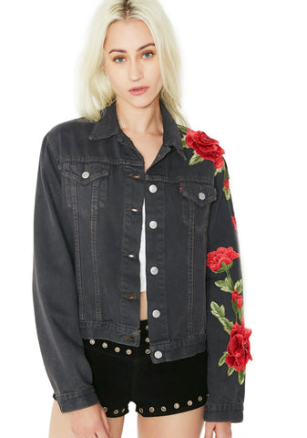 Roses Denim Jacket