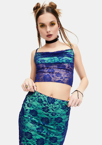 Too Sassy To Care Lace Midi Skirt Set