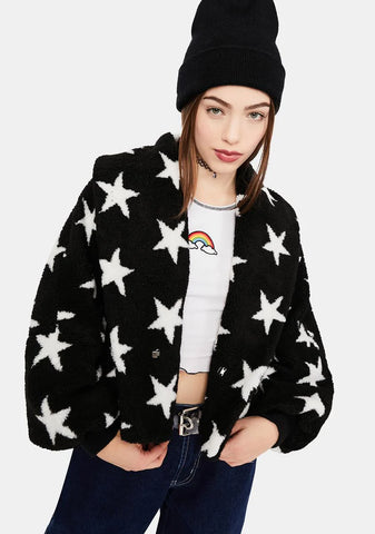 Warm Wishes Fleece Bomber Jacket