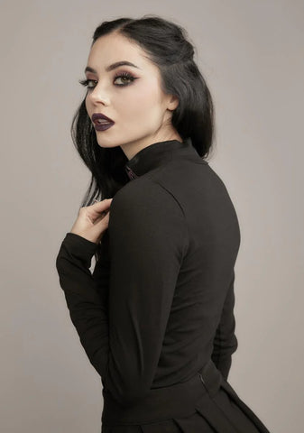 Know A Ghost Mock Neck Top