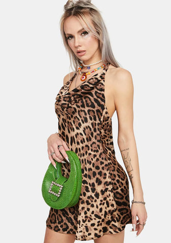 Sunday Smile Leopard Print Mini Dress