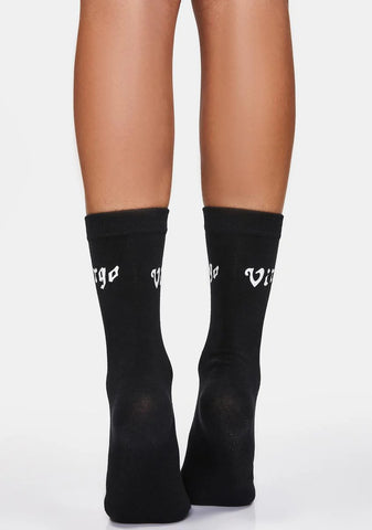 Virgo Crew Graphic Socks