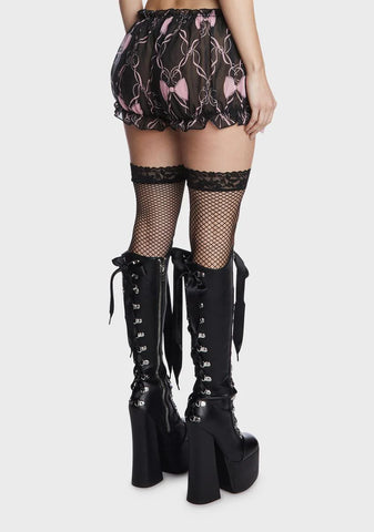 Tigthly Wound Chiffon Shorts