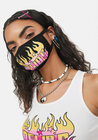 Love Ablaze Graphic Face Mask