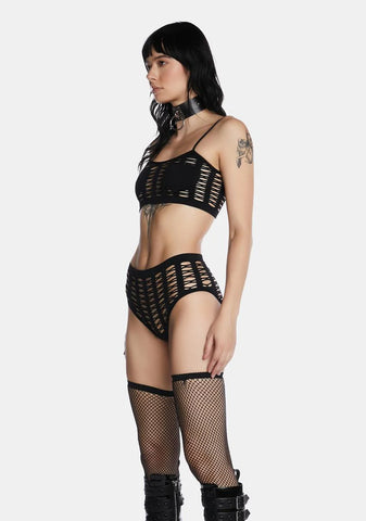 Mesh With My Heart Lingerie Set