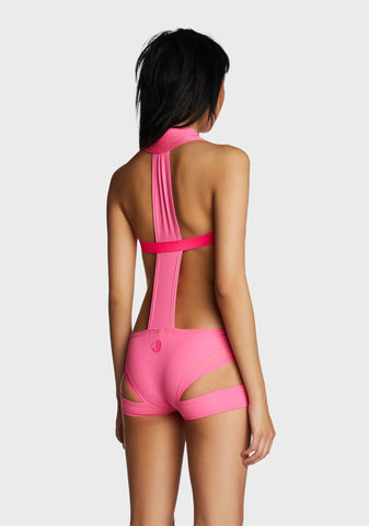 Wrapper Playsuit - Pink