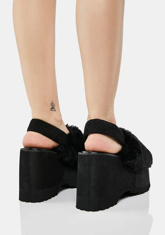 Paladin Faux Fur Sandals