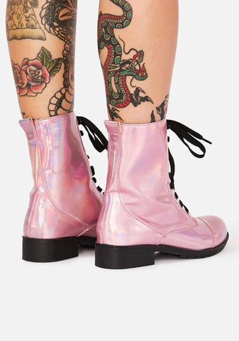 Pixie I Am Your Leader Hologram Boots