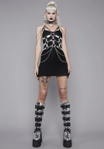 Haven Of Darkness Mini Dress