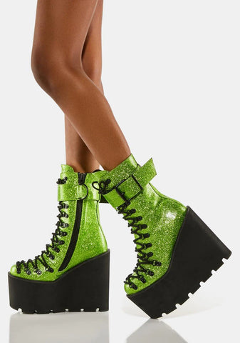 Acid Glitter Traitor Boots