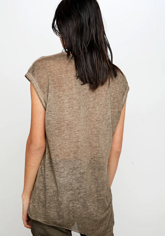 Atmosphere Unisex Scoop Neck Asymmetrical Tee