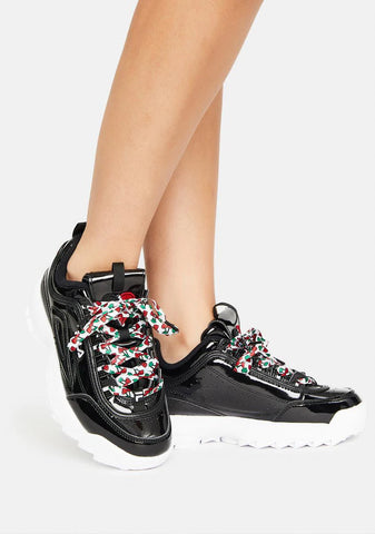 Noir Disruptor 2 Heart Sneakers