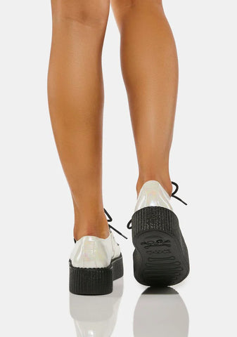 White Oil Slick Mondo Creepers